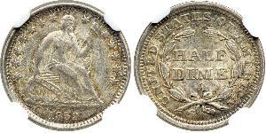 1/2 Dime / 5 Cent États-Unis d