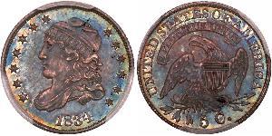 1/2 Dime / 5 Cent Estados Unidos de América (1776 - ) Cobre/Plata 