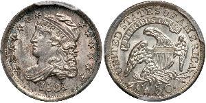 1/2 Dime / 5 Cent Estados Unidos de América (1776 - ) Cobre/Plata 