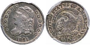 1/2 Dime / 5 Cent Estados Unidos de América (1776 - ) Cobre/Plata 