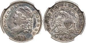 1/2 Dime / 5 Cent Estados Unidos de América (1776 - ) Cobre/Plata 