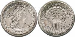1/2 Dime / 5 Cent Estados Unidos de América (1776 - ) Plata 