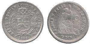 1/2 Dinero Perú Plata 