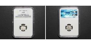 1/2 Dinero Peru Silber 