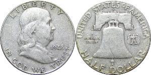 1/2 Dollar Vereinigten Staaten von Amerika (1776 - ) Silber Franklin D. Roosevelt (1882-1945)