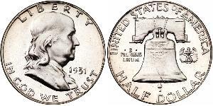 1/2 Dollar Vereinigten Staaten von Amerika (1776 - ) Silber Franklin D. Roosevelt (1882-1945)