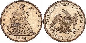 1/2 Dollar Vereinigten Staaten von Amerika (1776 - ) Silber 