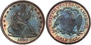 1/2 Dollar Vereinigten Staaten von Amerika (1776 - ) Silber 