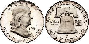 1/2 Dollar Vereinigten Staaten von Amerika (1776 - ) Silber Franklin D. Roosevelt (1882-1945)