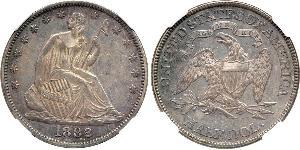 1/2 Dollar Vereinigten Staaten von Amerika (1776 - ) Silber 