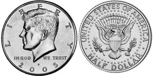 1/2 Dollar Vereinigten Staaten von Amerika (1776 - ) Silber John Fitzgerald Kennedy (1917-1963)