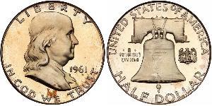 1/2 Dollar USA (1776 - ) Silver Franklin Delano Roosevelt (1882-1945)