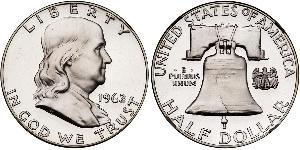 1/2 Dollar USA (1776 - ) Silver Franklin Delano Roosevelt (1882-1945)
