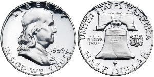 1/2 Dollar USA (1776 - ) Silver Franklin Delano Roosevelt (1882-1945)
