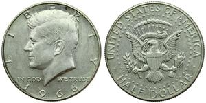 1/2 Dollar USA (1776 - ) Silver John Fitzgerald Kennedy (1917-1963)