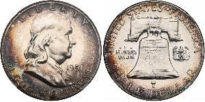 1/2 Dollar USA (1776 - ) Silver Franklin Delano Roosevelt (1882-1945)