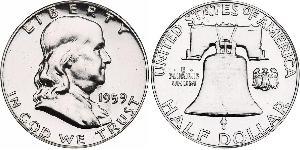 1/2 Dollar USA (1776 - ) Silver Franklin Delano Roosevelt (1882-1945)