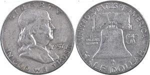 1/2 Dollar USA (1776 - ) Silver Franklin Delano Roosevelt (1882-1945)