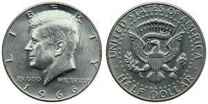 1/2 Dollar 美利堅合眾國 (1776 - ) 銀 John Fitzgerald Kennedy (1917-1963)