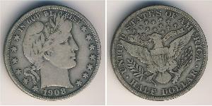 1/2 Dollar 美利堅合眾國 (1776 - ) 銀 
