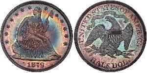 1/2 Dollar 美利堅合眾國 (1776 - ) 銀 