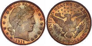 1/2 Dollar 美利堅合眾國 (1776 - ) 銀 
