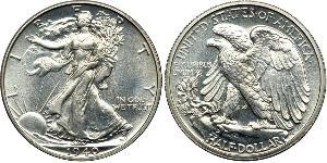 1/2 Dollar 美利堅合眾國 (1776 - ) 銀 