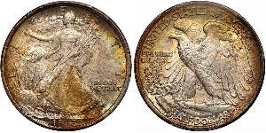 1/2 Dollar 美利堅合眾國 (1776 - ) 銀 