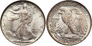 1/2 Dollar 美利堅合眾國 (1776 - ) 銀 