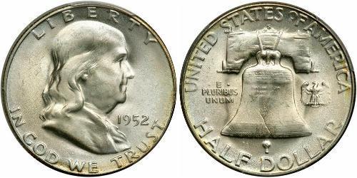 1/2 Dollar 美利堅合眾國 (1776 - ) 銀 Franklin Delano Roosevelt (1882-1945)