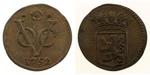 1/2 Duit Republik der Sieben Vereinigten Provinzen (1581 - 1795) Kupfer 