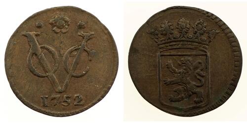 1/2 Duit Republik der Sieben Vereinigten Provinzen (1581 - 1795) Kupfer 