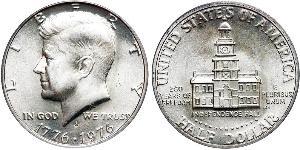 1/2 Dólar Estados Unidos de América (1776 - ) Níquel/Cobre John Fitzgerald Kennedy (1917-1963)