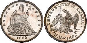 1/2 Dólar Estados Unidos de América (1776 - ) Plata 