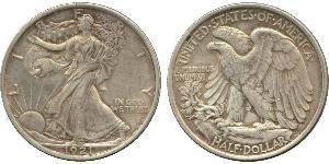 1/2 Dólar Estados Unidos de América (1776 - ) Plata 