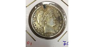 1/2 Dólar Estados Unidos de América (1776 - ) Plata 