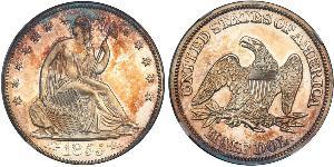 1/2 Dólar Estados Unidos de América (1776 - ) Plata 