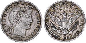 1/2 Dólar Estados Unidos de América (1776 - ) Plata 