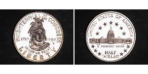 1/2 Dólar Estados Unidos de América (1776 - ) Plata James Madison (1751 - 1836)