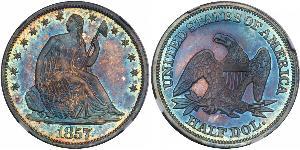1/2 Dólar Estados Unidos de América (1776 - ) Plata 