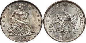 1/2 Dólar Estados Unidos de América (1776 - ) Plata 