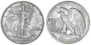 1/2 Dólar Estados Unidos de América (1776 - ) Plata 