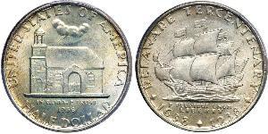 1/2 Dólar Estados Unidos de América (1776 - ) Plata 