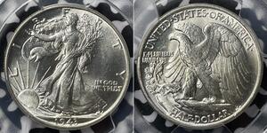 1/2 Dólar Estados Unidos de América (1776 - ) Plata 