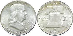 1/2 Dólar Estados Unidos de América (1776 - ) Plata Franklin D. Roosevelt (1882-1945)