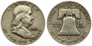 1/2 Dólar Estados Unidos de América (1776 - ) Plata Franklin D. Roosevelt (1882-1945)