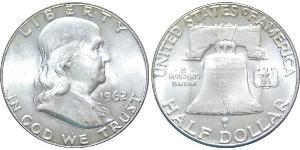 1/2 Dólar Estados Unidos de América (1776 - ) Plata Franklin D. Roosevelt (1882-1945)