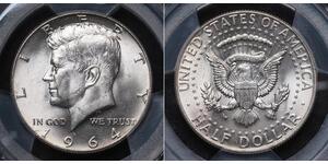 1/2 Dólar Estados Unidos de América (1776 - ) Plata John Fitzgerald Kennedy (1917-1963)