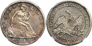 1/2 Dólar Estados Unidos de América (1776 - ) Plata 