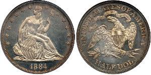 1/2 Dólar Estados Unidos de América (1776 - ) Plata 